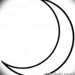 фото Эскизы тату полумесяц от 18.06.2018 №105 - Sketches of a moon tattoo - tatufoto.com