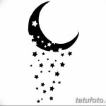 фото Эскизы тату полумесяц от 18.06.2018 №108 - Sketches of a moon tattoo - tatufoto.com 12131