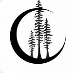 фото Эскизы тату полумесяц от 18.06.2018 №111 - Sketches of a moon tattoo - tatufoto.com