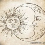 фото Эскизы тату полумесяц от 18.06.2018 №119 - Sketches of a moon tattoo - tatufoto.com