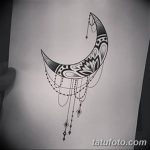 фото Эскизы тату полумесяц от 18.06.2018 №124 - Sketches of a moon tattoo - tatufoto.com