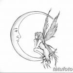 фото Эскизы тату полумесяц от 18.06.2018 №125 - Sketches of a moon tattoo - tatufoto.com