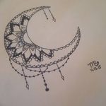 фото Эскизы тату полумесяц от 18.06.2018 №126 - Sketches of a moon tattoo - tatufoto.com