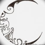 фото Эскизы тату полумесяц от 18.06.2018 №145 - Sketches of a moon tattoo - tatufoto.com