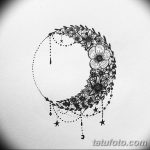 фото Эскизы тату полумесяц от 18.06.2018 №149 - Sketches of a moon tattoo - tatufoto.com