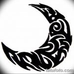 фото Эскизы тату полумесяц от 18.06.2018 №153 - Sketches of a moon tattoo - tatufoto.com