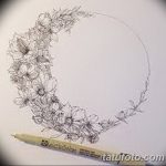 фото Эскизы тату полумесяц от 18.06.2018 №170 - Sketches of a moon tattoo - tatufoto.com