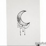 фото Эскизы тату полумесяц от 18.06.2018 №185 - Sketches of a moon tattoo - tatufoto.com