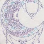 фото Эскизы тату полумесяц от 18.06.2018 №186 - Sketches of a moon tattoo - tatufoto.com
