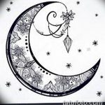 фото Эскизы тату полумесяц от 18.06.2018 №198 - Sketches of a moon tattoo - tatufoto.com