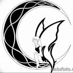 фото Эскизы тату полумесяц от 18.06.2018 №200 - Sketches of a moon tattoo - tatufoto.com