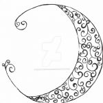 фото Эскизы тату полумесяц от 18.06.2018 №203 - Sketches of a moon tattoo - tatufoto.com