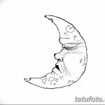 фото Эскизы тату полумесяц от 18.06.2018 №207 - Sketches of a moon tattoo - tatufoto.com