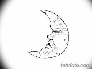 фото Эскизы тату полумесяц от 18.06.2018 №207 - Sketches of a moon tattoo - tatufoto.com