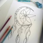фото Эскизы тату полумесяц от 18.06.2018 №213 - Sketches of a moon tattoo - tatufoto.com