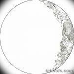 фото Эскизы тату полумесяц от 18.06.2018 №214 - Sketches of a moon tattoo - tatufoto.com