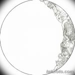фото Эскизы тату полумесяц от 18.06.2018 №215 - Sketches of a moon tattoo - tatufoto.com