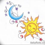 фото Эскизы тату полумесяц от 18.06.2018 №222 - Sketches of a moon tattoo - tatufoto.com