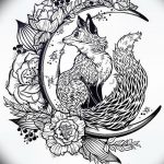 фото Эскизы тату полумесяц от 18.06.2018 №227 - Sketches of a moon tattoo - tatufoto.com