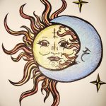 фото Эскизы тату полумесяц от 18.06.2018 №229 - Sketches of a moon tattoo - tatufoto.com