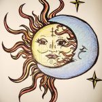 фото Эскизы тату полумесяц от 18.06.2018 №230 - Sketches of a moon tattoo - tatufoto.com
