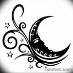 фото Эскизы тату полумесяц от 18.06.2018 №235 - Sketches of a moon tattoo - tatufoto.com