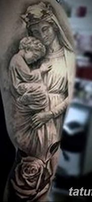 фото тату Икона Божьей Матери от 20.06.2018 №007 — tattoo Mother of God — tatufoto.com