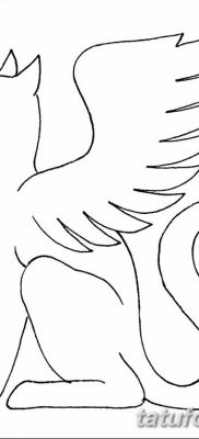 фото тату Кошка с крыльями от 26.06.2018 №023 — Cat tattoo with wings — tatufoto.com