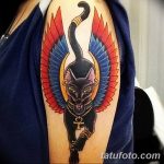 фото тату Кошка с крыльями от 26.06.2018 №026 - Cat tattoo with wings - tatufoto.com