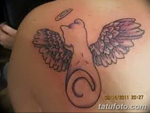 фото тату Кошка с крыльями от 26.06.2018 №079 - Cat tattoo with wings - tatufoto.com