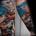 фото тату игуана от 26.06.2018 №090 - tattoo of iguana - tatufoto.com