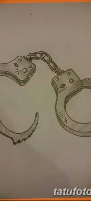 фото тату наручники от 25.06.2018 №048 — tattoo handcuffs — tatufoto.com