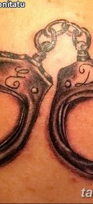 фото тату наручники от 25.06.2018 №058 — tattoo handcuffs — tatufoto.com