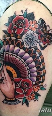 фото тату опахало веер от 05.06.2018 №009 — tattoo fan fanned — tatufoto.com