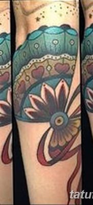фото тату опахало веер от 05.06.2018 №014 — tattoo fan fanned — tatufoto.com