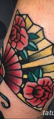 фото тату опахало веер от 05.06.2018 №017 — tattoo fan fanned — tatufoto.com