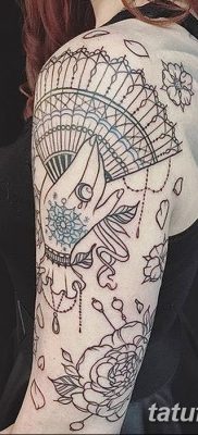 фото тату опахало веер от 05.06.2018 №020 — tattoo fan fanned — tatufoto.com