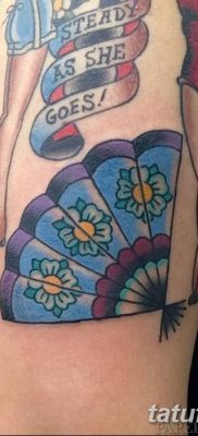 фото тату опахало веер от 05.06.2018 №021 — tattoo fan fanned — tatufoto.com