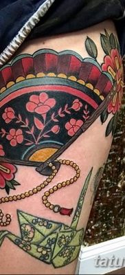 фото тату опахало веер от 05.06.2018 №024 — tattoo fan fanned — tatufoto.com