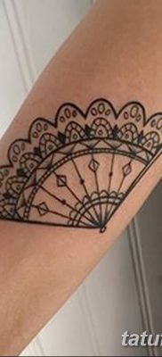 фото тату опахало веер от 05.06.2018 №027 — tattoo fan fanned — tatufoto.com