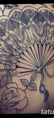 фото тату опахало веер от 05.06.2018 №032 — tattoo fan fanned — tatufoto.com