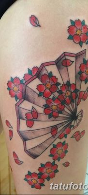 фото тату опахало веер от 05.06.2018 №033 — tattoo fan fanned — tatufoto.com