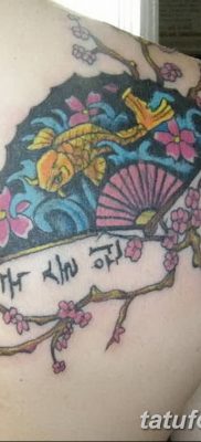 фото тату опахало веер от 05.06.2018 №036 — tattoo fan fanned — tatufoto.com