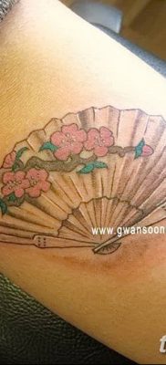 фото тату опахало веер от 05.06.2018 №041 — tattoo fan fanned — tatufoto.com