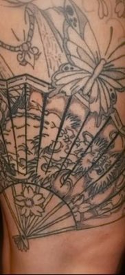 фото тату опахало веер от 05.06.2018 №059 — tattoo fan fanned — tatufoto.com