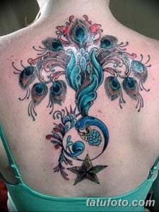 фото тату перо павлина от 26.06.2018 №018 - tattoo peacock feather - tatufoto.com