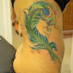 фото тату перо павлина от 26.06.2018 №039 - tattoo peacock feather - tatufoto.com