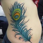 фото тату перо павлина от 26.06.2018 №052 - tattoo peacock feather - tatufoto.com