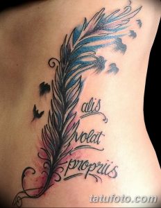 фото тату перо павлина от 26.06.2018 №055 - tattoo peacock feather - tatufoto.com