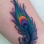 фото тату перо павлина от 26.06.2018 №063 - tattoo peacock feather - tatufoto.com